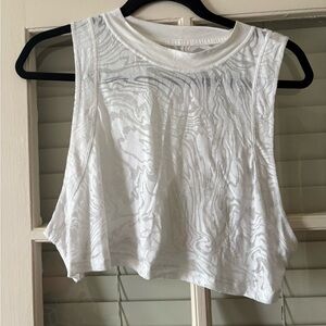 lululemon cropped lacy tank